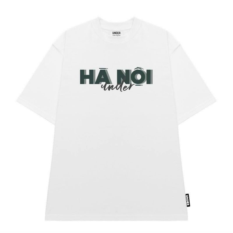 Áo Thun Nam Nữ 100% Cotton, Áo Thun Nam Nữ Tay lỡ Form Rộng, Chất Cotton Siêu Mềm Mịn In Chữ Hà Nội - Sài Gòn