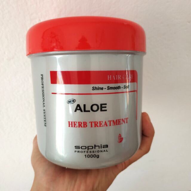 KEM Ủ HẤP TÓC LÔ HỘI THẢO DƯỢC ALOE SOPHIA SIÊU MỀM MƯỢT 1000G