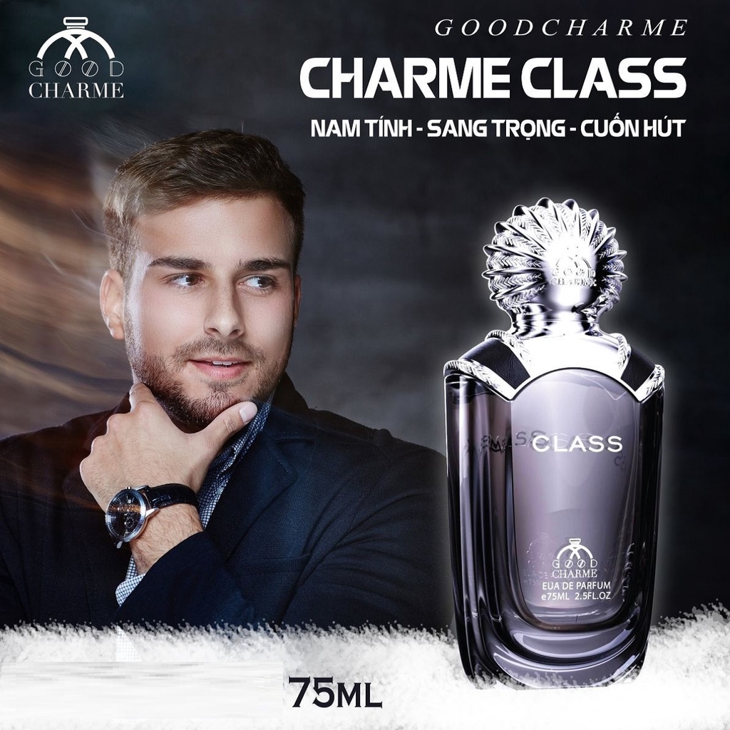 Nước hoa nam Charme Class 75ml Nam tính mạnh mẽ cá tính