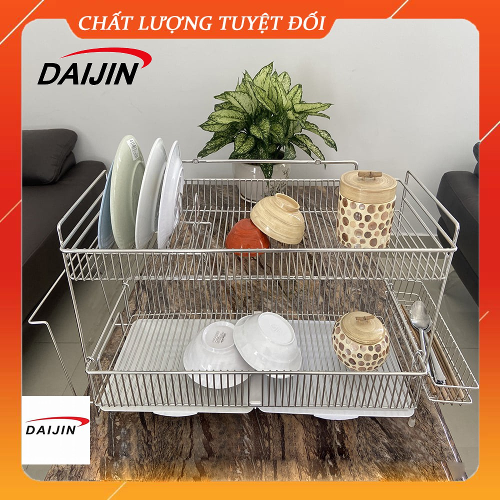 Giá úp chén bát WIDE 99 Shelf 2 Tầng inox Cao Cấp