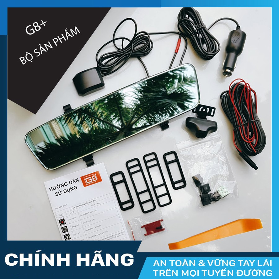 Camera hành trình trên gương Blurams V20 ghi hình 2 kênh GPS ADAS WIFI + KM thẻ nhớ 64gb | BigBuy360 - bigbuy360.vn