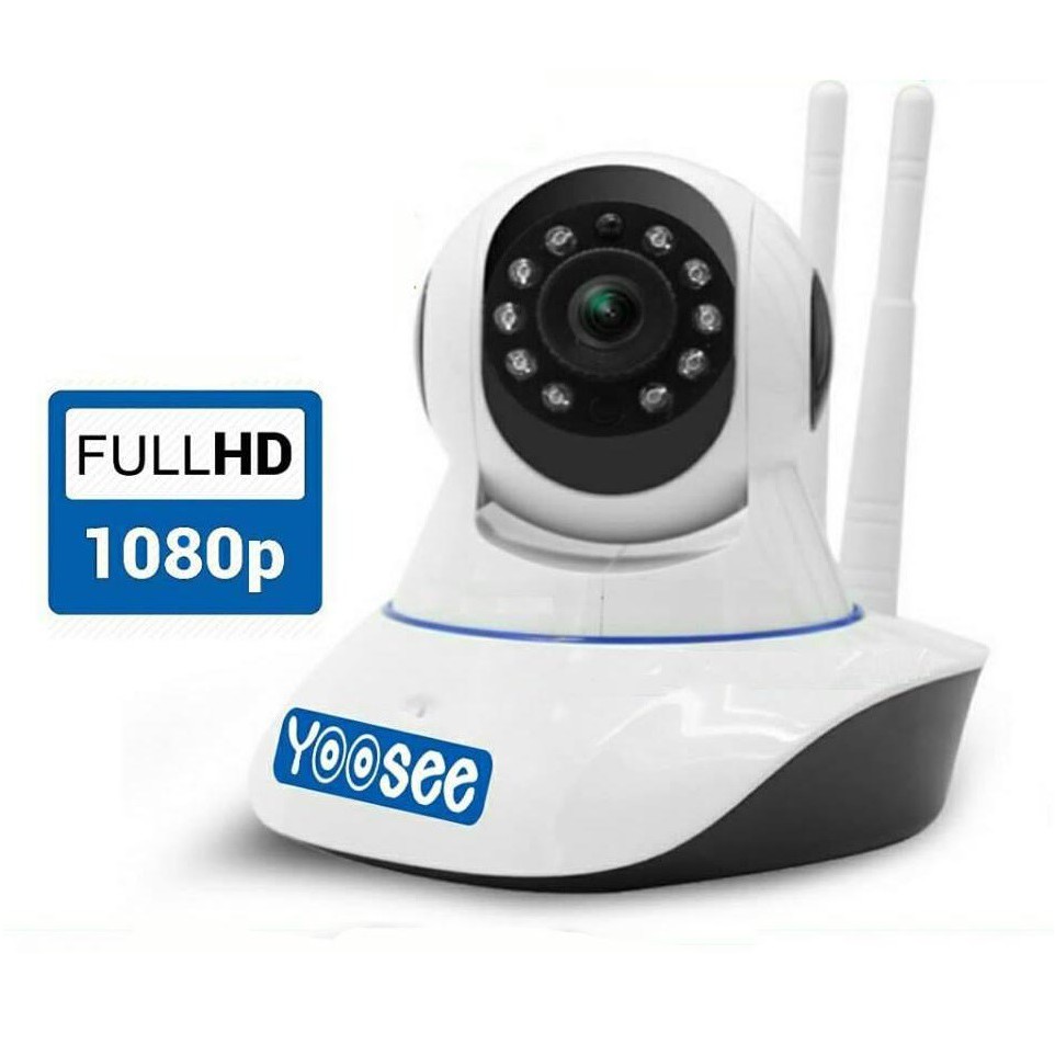 Camera IP Wifi Yoosee 3 Râu HD720P 10 đèn hồng ngoại đàm thoại 2 chiều (Trắng) + Kèm thẻ nhớ Yoosee/NTC U3 32GB