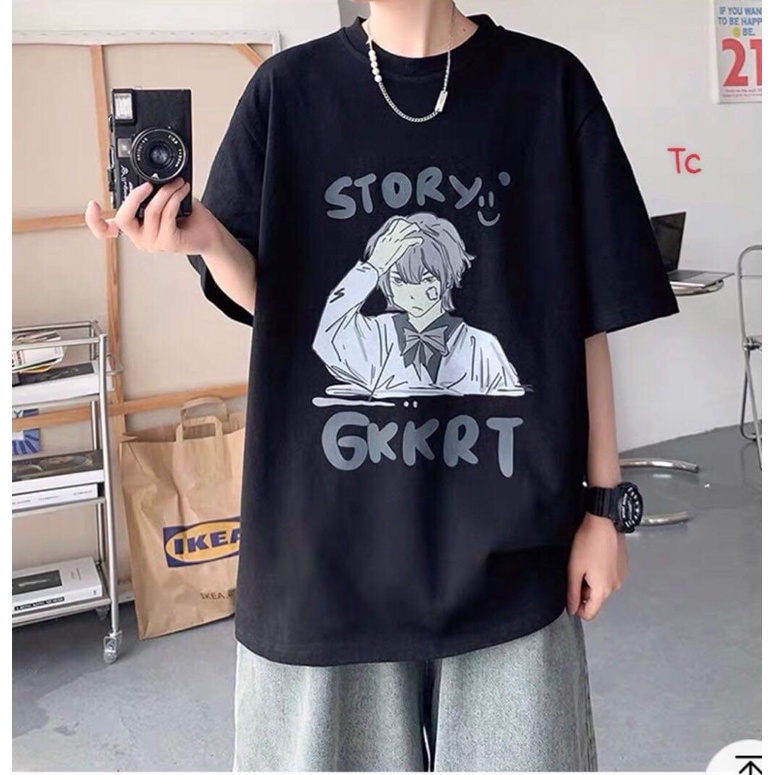 Áo thun tay lỡ ảnh chàng STORY TC12