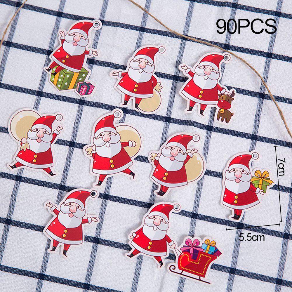 MUVAKO Set 80 / 90 Thẻ Treo Trang Trí Quà Giáng Sinh DIY