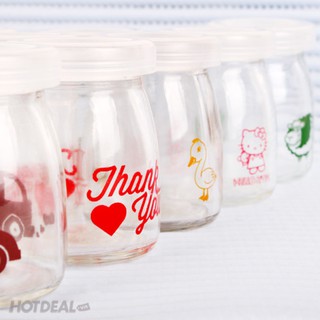 SÉT 12 HŨ SỮA CHUA THỦY TINH