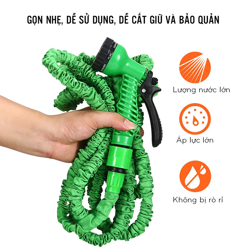 Vòi xịt tăng áp lực nước rửa xe tưới cây gia đình giãn nở nhiều chế độ tùy chỉnh