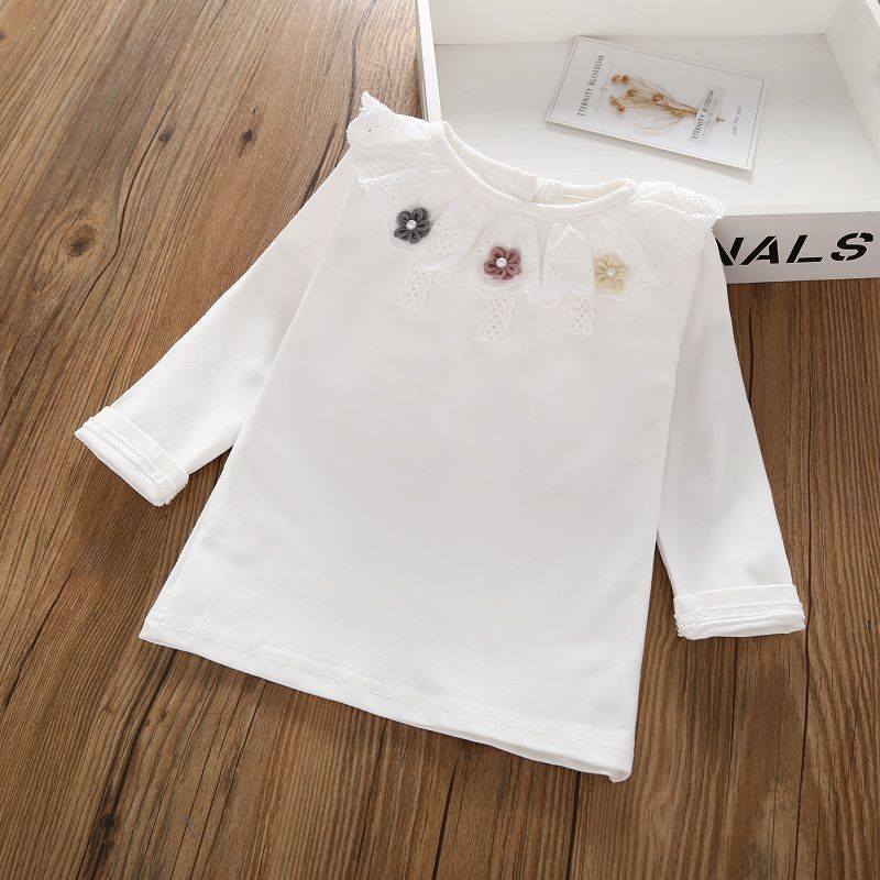Áo Sơ Mi Cotton Dài Tay Xinh Xắn Dành Cho Bé Gái