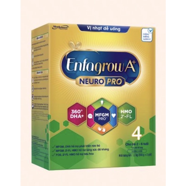 Sữa bột Enfagrow A+4 - 2.2kg - 2VỊ (hộp giấy) NHẠT VÀ KO ĐỔI