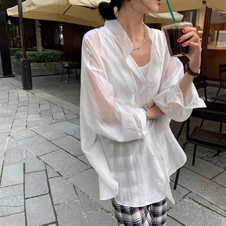 Áo sơ mi nữ xuyên thấu
