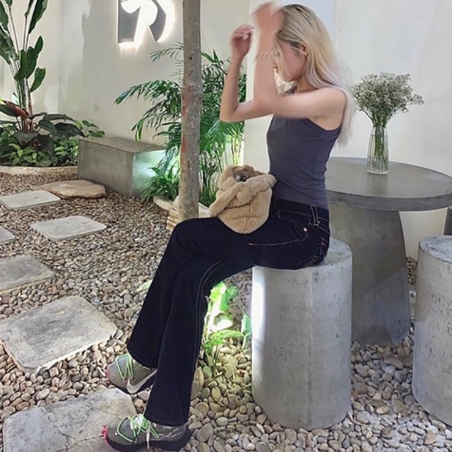 Túi tote lông đeo một bên Hàn Quốc