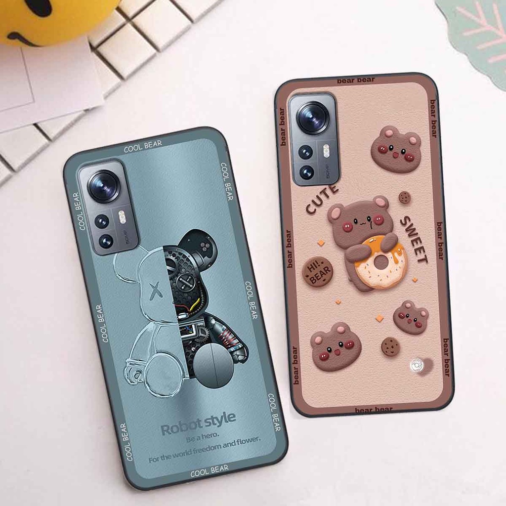 Ốp Xiaomi 12 / 12 Pro bear brick, gấu đáng yêu, dễ thương