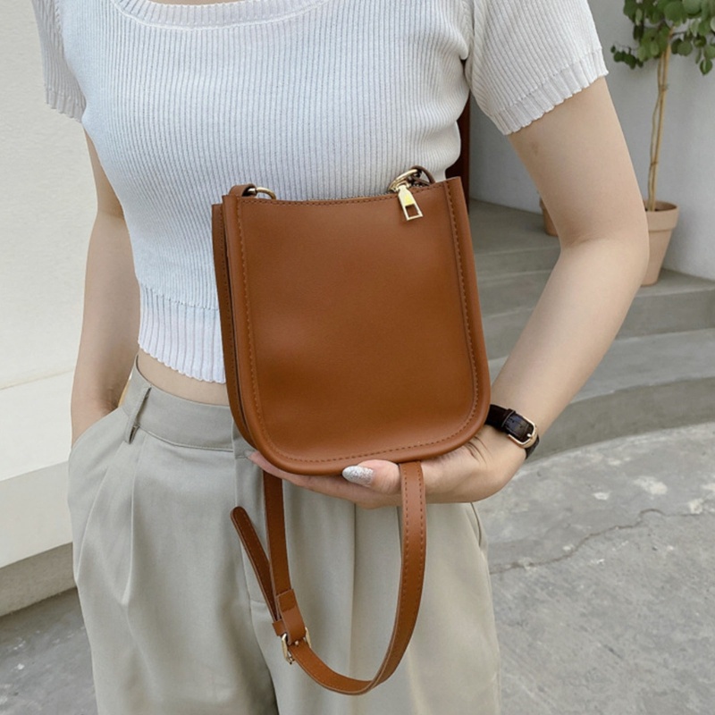 Túi Da PU Đeo Chéo Nhỏ Xinh Đựng Điện Thoại Dành Cho Nữ