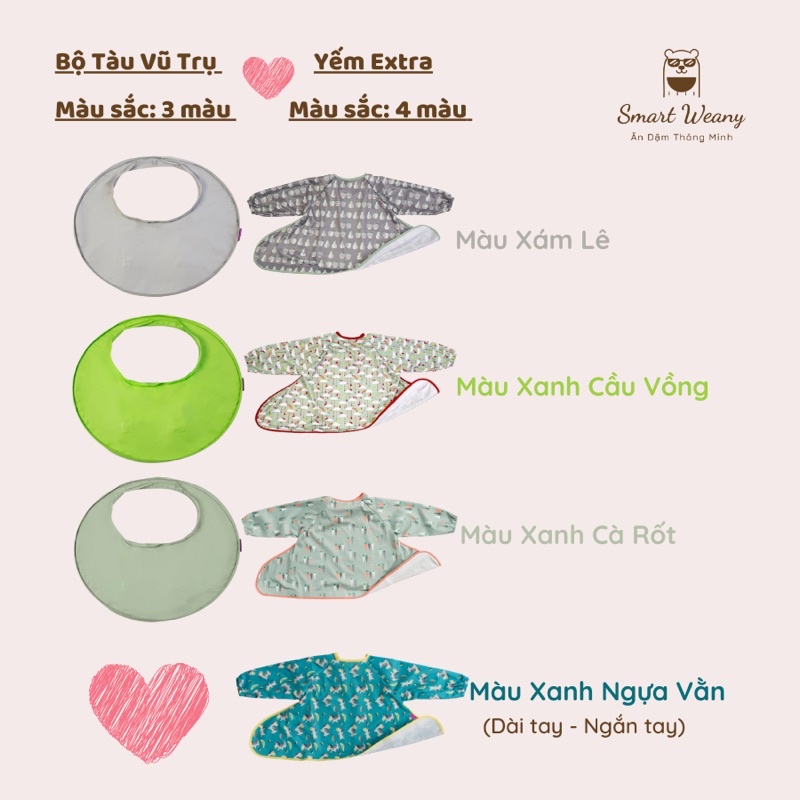 Combo Bộ yếm và Khay TVT &amp; Yếm Extra - [Tidy Tot UK]