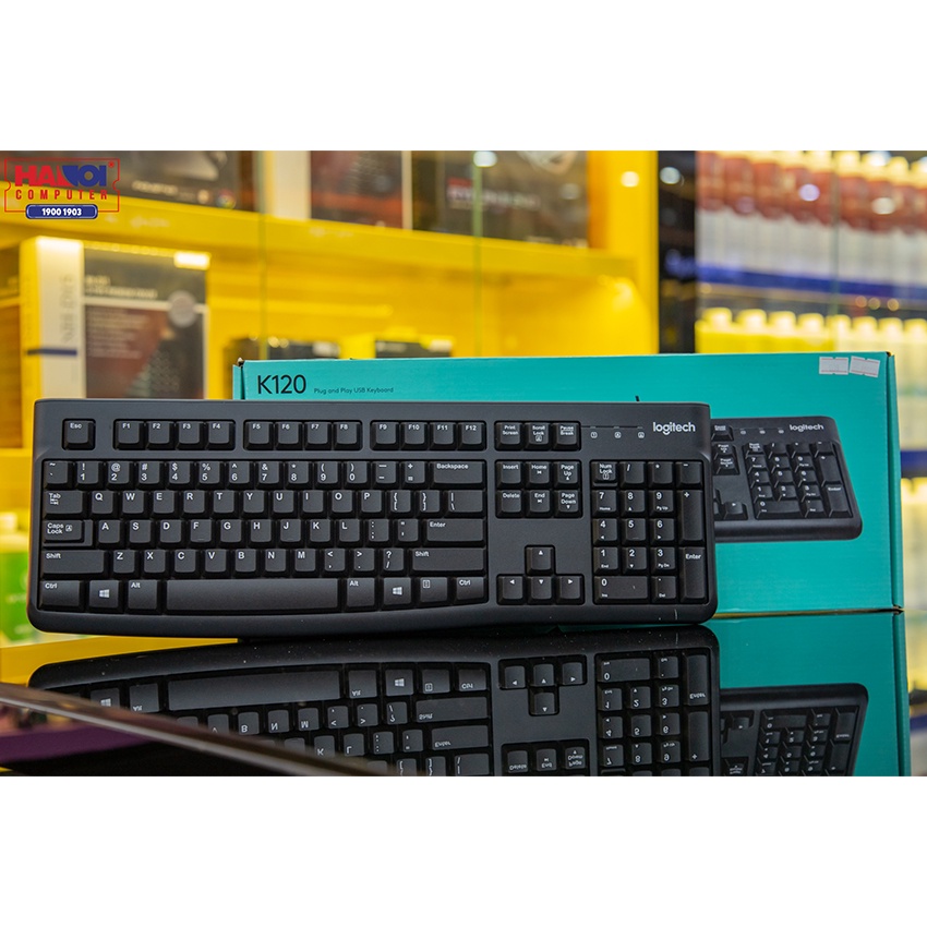 Bàn phím Logitech K120, USB, Chính hãng