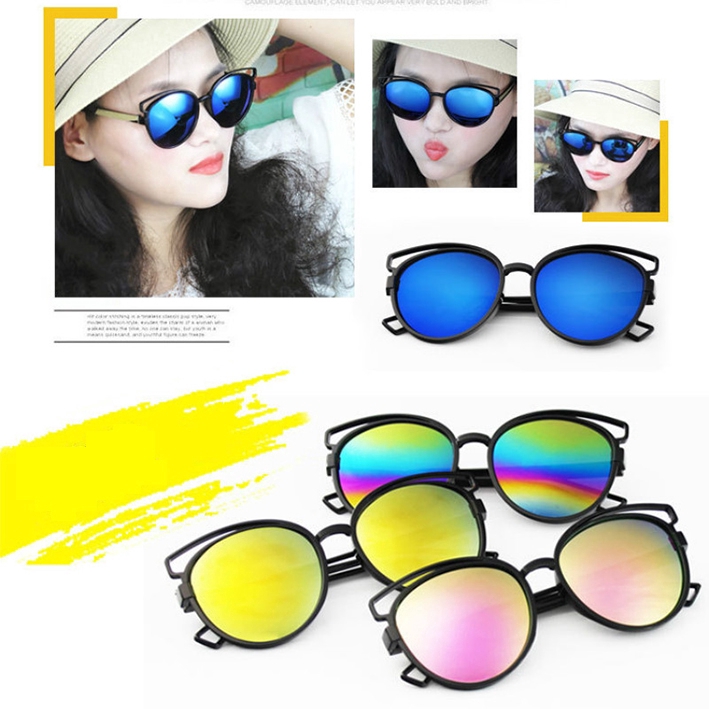 Large frame sunglasses bright mercury reflective fashion multifunctional | BigBuy360 - bigbuy360.vn