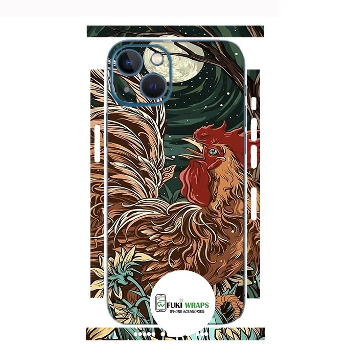 Tấm dán Skin Mặt Sau Con Gà FULL VIỀN Dành Cho 13prm , 12prm , 11prm , x , xsm , ip11 , ip12 , ip13 - FukiShop