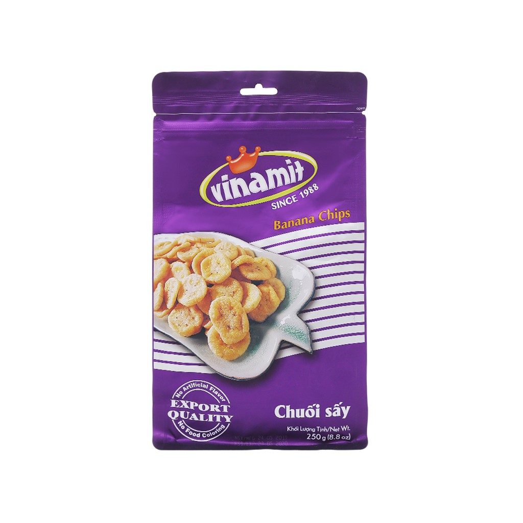 Chuối sấy giòn Vinamit gói 250g