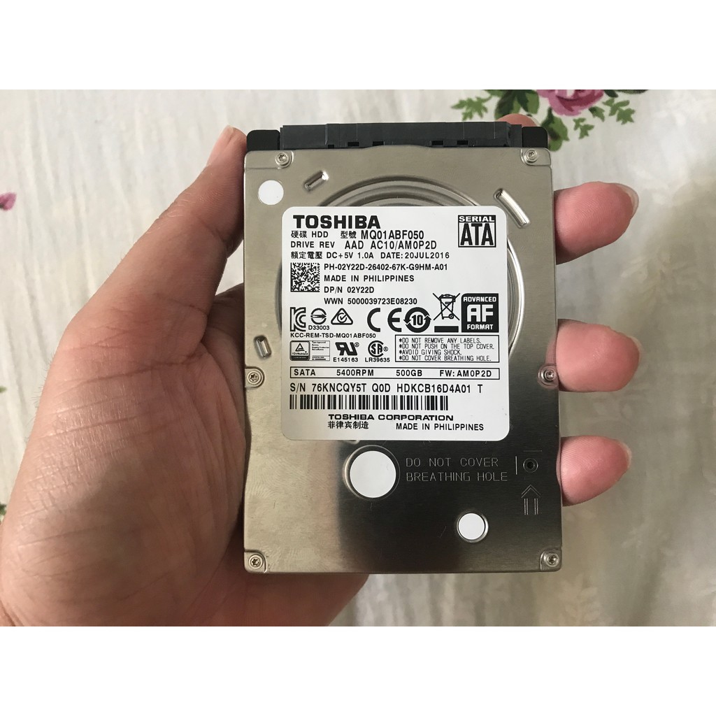 Ổ cứng HDD 500gb siêu mỏng dùng cho Laptop, PC, PlayStation...