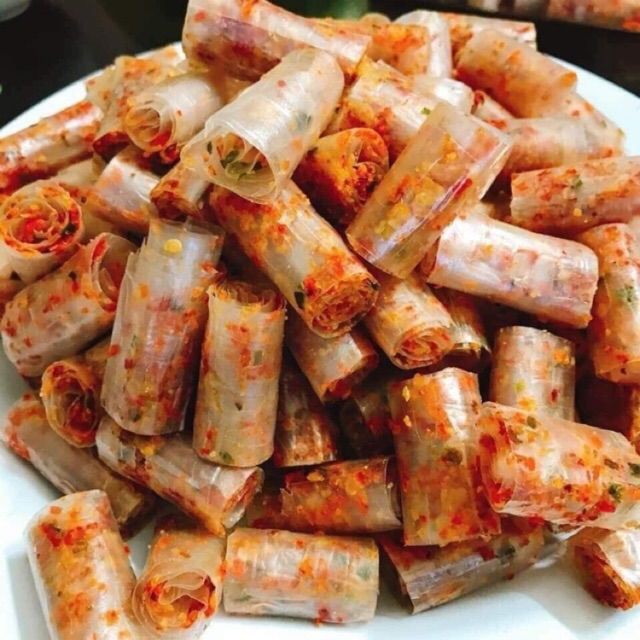 Bánh tráng cuộn thập cẩm long an 50G