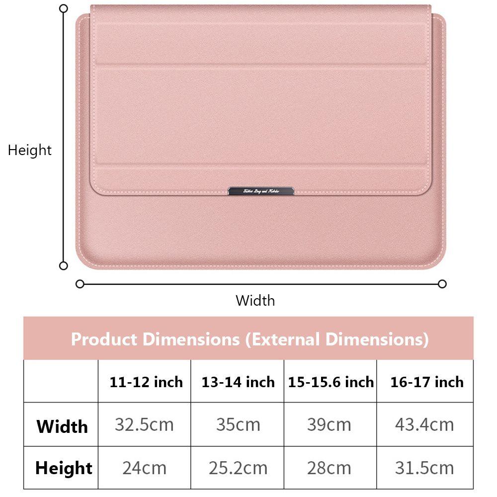 BEBETTERM Túi Da PU Đựng Laptop 3 Trong 1 Cho Xiaomi HP Dell Lenovo Huawei 11 13 15 17
