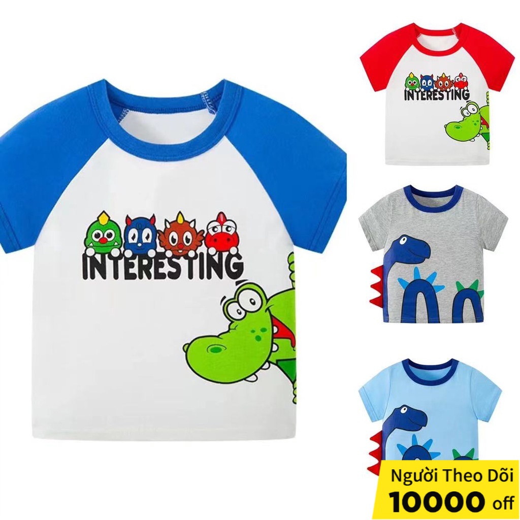 soffny Áo Thun Cotton Tay Ngắn In Họa Tiết Hoạt Hình Thời Trang Mùa Hè Cho Bé