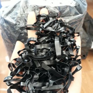 dây buộc tóc đen chun buộc tóc siêu dai chắc