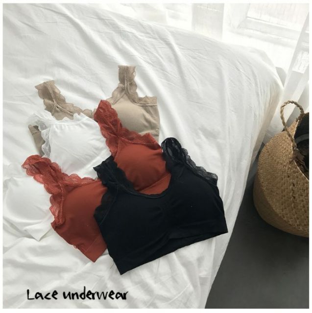[ Mã WASTAPR giảm 10K đơn 50K] Bra gân tăm viền ren nâng ngực 1812 | BigBuy360 - bigbuy360.vn