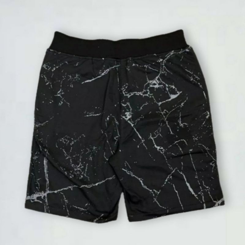 Off-White Quần Short Off-White Họa Tiết Đá Cẩm Thạch / Galaxy Cá Tính