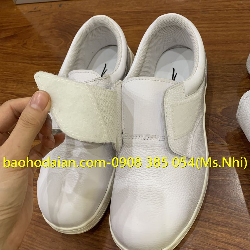 Giày bảo hộ phòng sạch kcep màu trắng 015