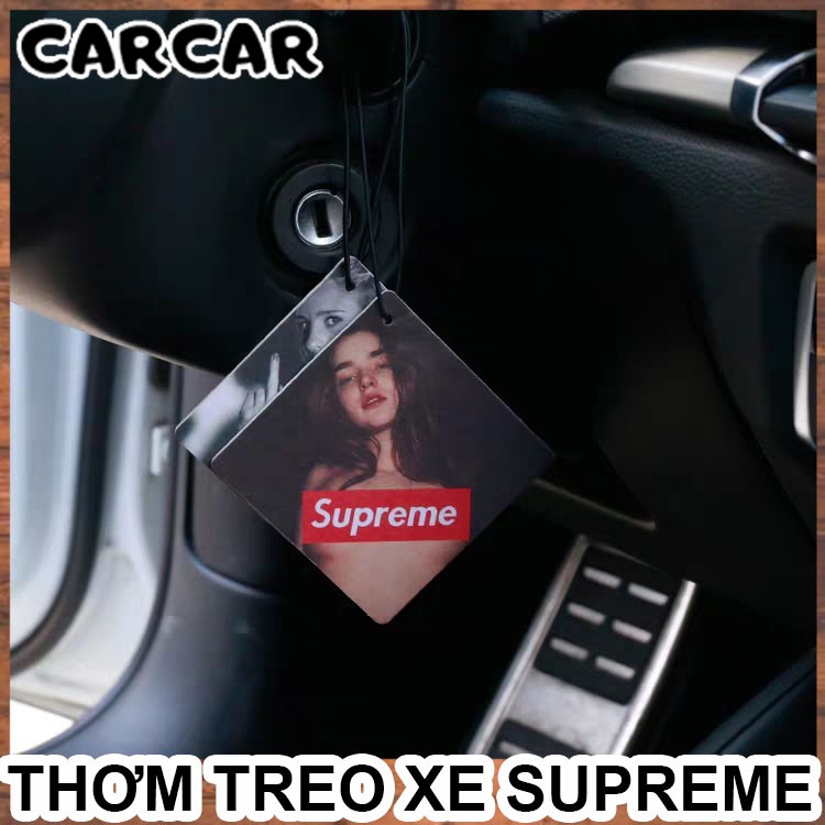 Sáp thơm ô tô treo xe hình SUPREME thời trang