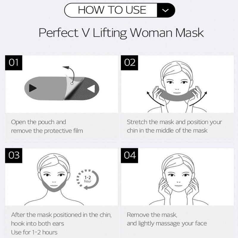 ( Tách Lẻ 1 Miếng) Mặt Nạ V Line AVAJAR Perfect V Lifting Premium Mask