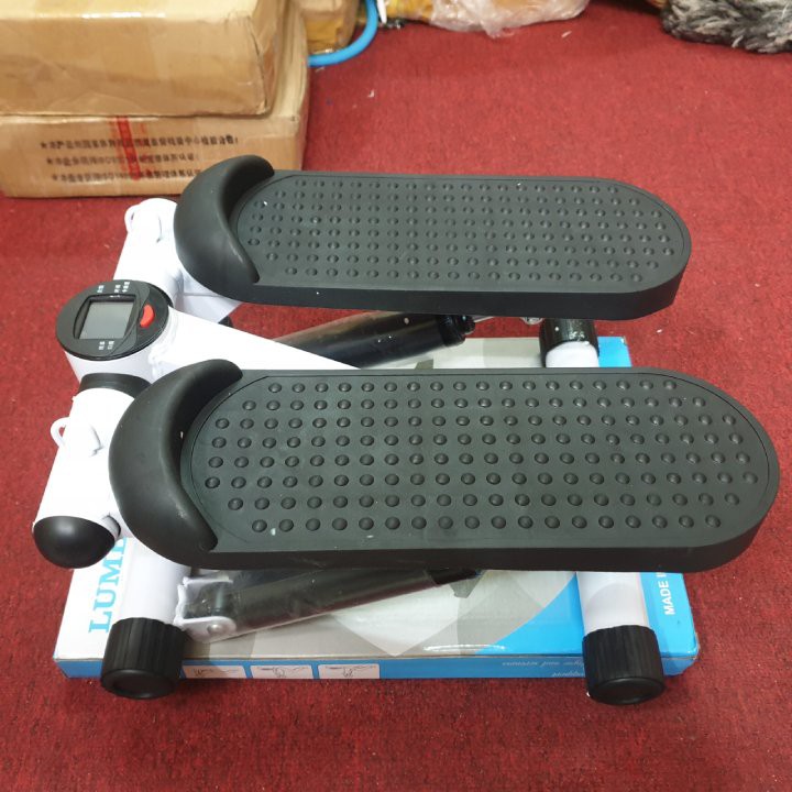 Máy chạy bộ mini stepper chính hãng tặng kèm dây cáp tập tay, bảo hành 2 năm
