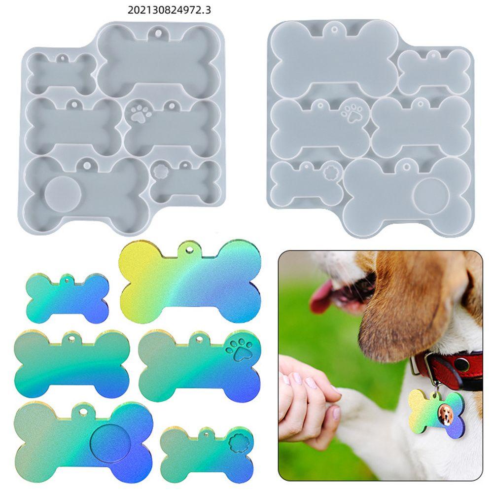 Khuôn Silicone Hình Khúc Xương Chó Làm Móc Khóa / Trang Sức Thủ Công