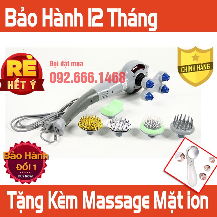 MÁY MAT XA CẦM TAY 7 ĐẦU MASSAGER B-999 LOẠI TỐT