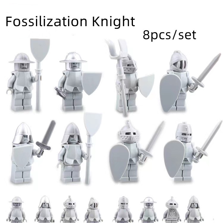 Set 8 Mô Hình Kỵ Sĩ Thời Trung Cổ Đồ Chơi Giáo Dục Cho Bé