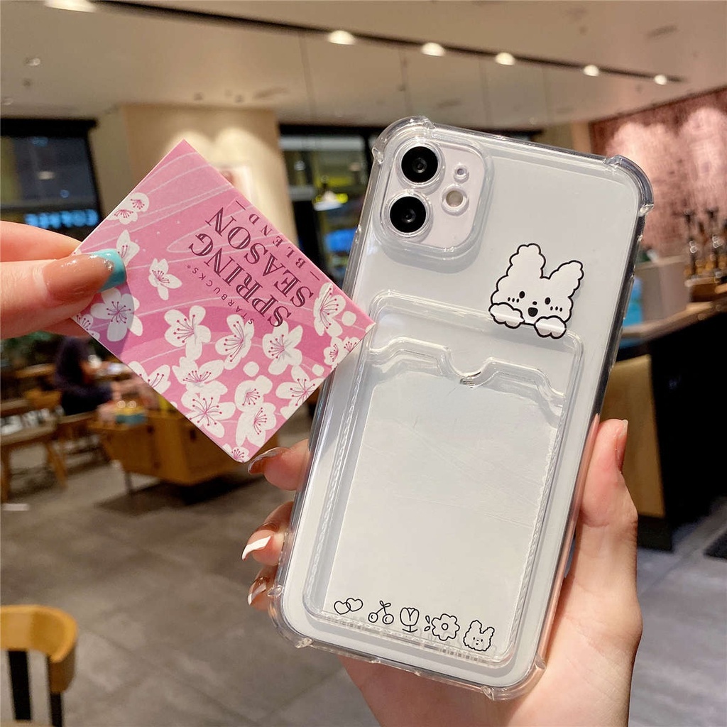 Ốp điện thoại mềm có ngăn đựng thẻ thích hợp cho Iphone 12 12 Pro Max 7plus 11 11 Pro Max Xs Xs Max Xr 8plus 7 8