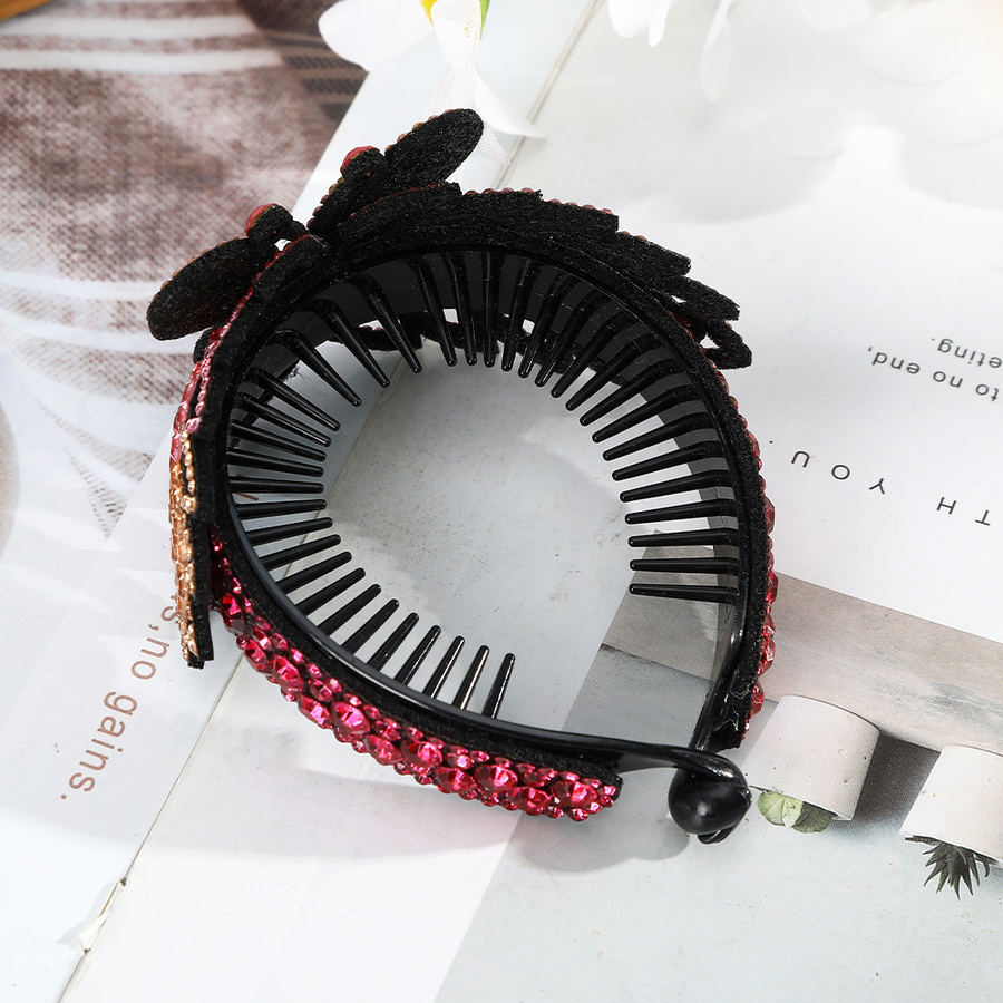 Kẹp tóc hình bướm đính đá pha lê lấp lánh thời trang cho nữ