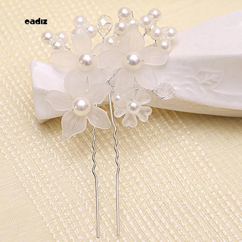 Kẹp tóc cô dâu đính hạt ngọc trai màu trắng độc đáo