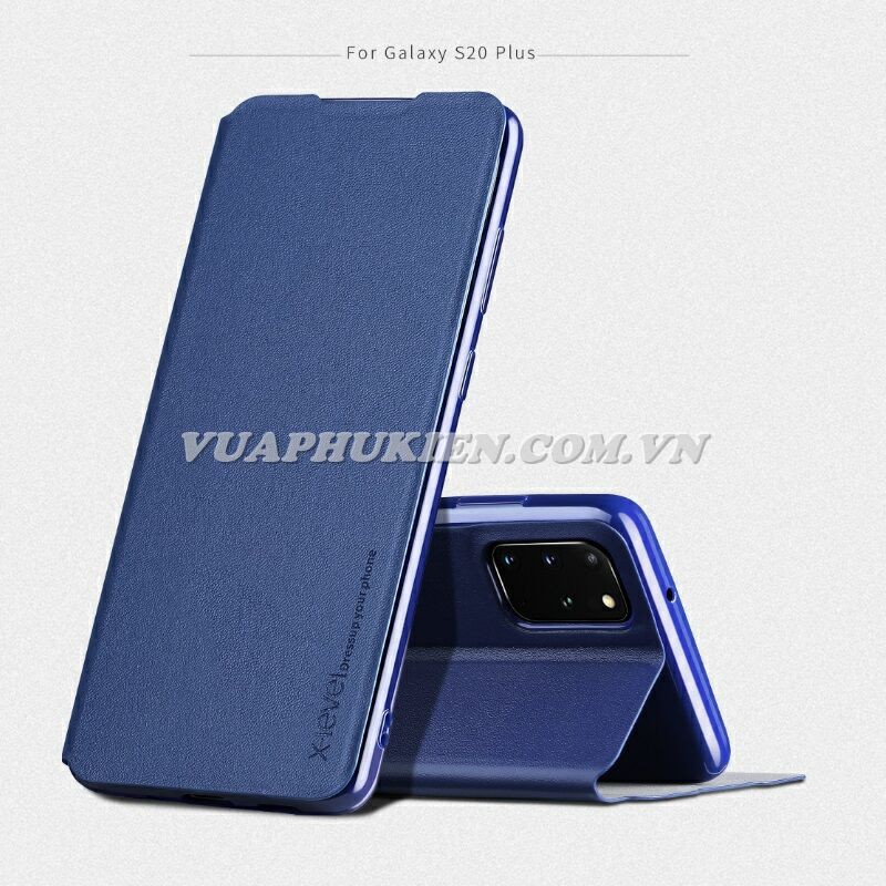 Bao da cho Samsung Galaxy S20, S20 Plus, S20 Ultra hãng FIBCOLOR PIPILU X-Level HongKong lưng Silicone