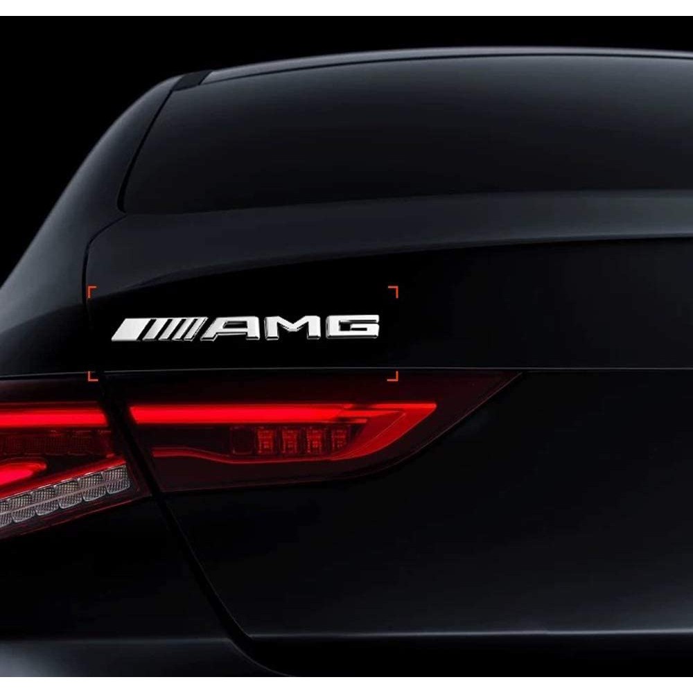 Tem Logo Chữ AMG 3D Gắn Trang Trí Đuôi Xe Ô Tô Kích Thước 19x2 cm