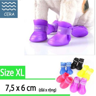 Giày Cao Su Giữ Sạch Chân Cho Chó (Bộ 4 Chiếc)