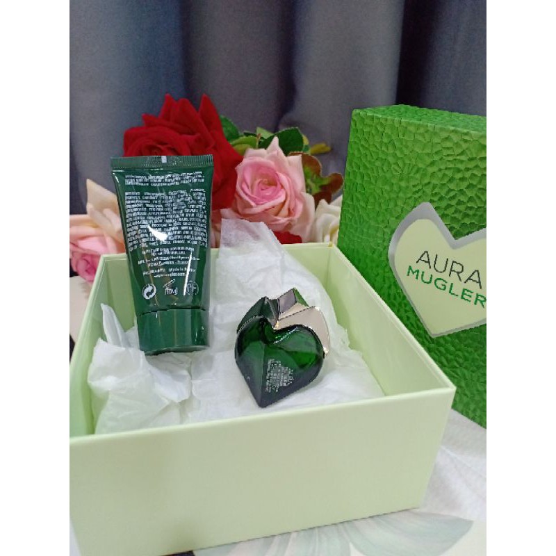 Set Mugler Aura Mugler Mini gồm 2chai: (Nước hoa 5ml + Lotion 30ml) | Thế Giới Skin Care