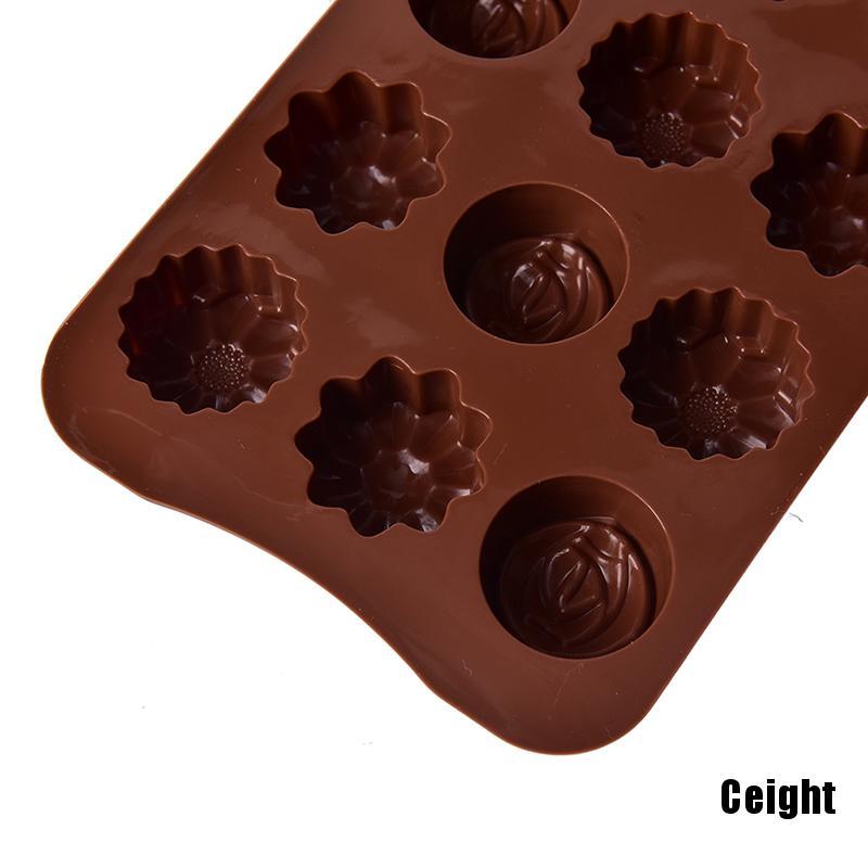 Khuôn bánh hình hoa hồng bằng silicon