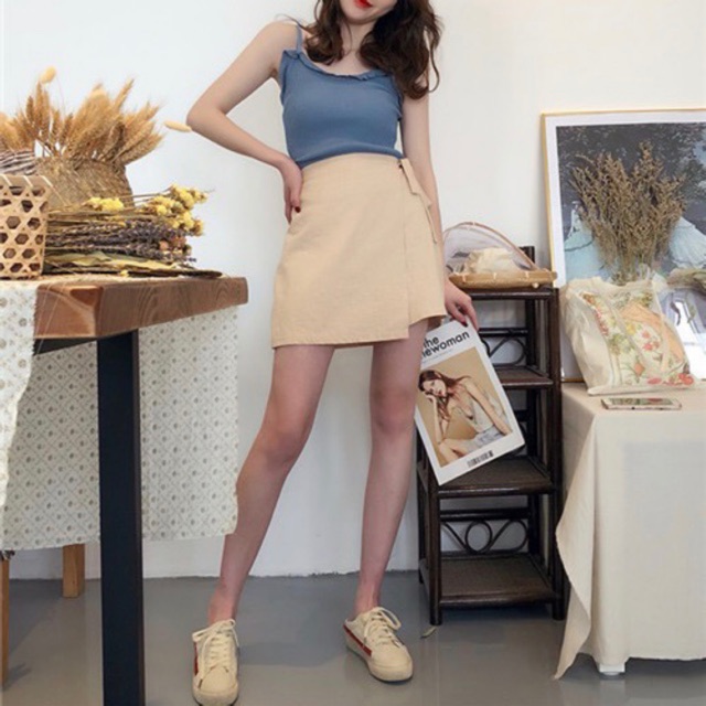 Chân váy buộc nơ vạt lệch | BigBuy360 - bigbuy360.vn
