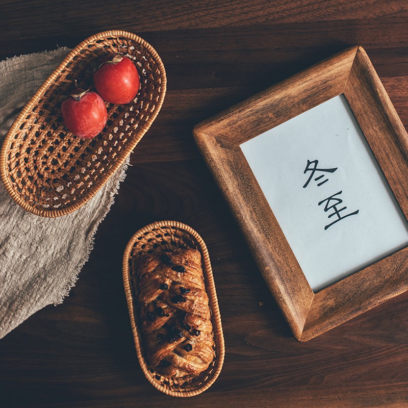 Giỏ Mây Đan Hình Oval Đựng Bánh Mì / Trà / Thức Ăn