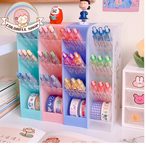 Kệ đựng bút để bàn tiện dụng hữu ích storage box pen holder nhiều màu sắc lựa chọn