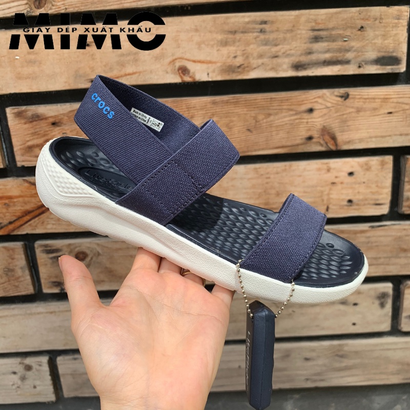 Sandal nữ - Giày Sandal nữ đẹp Cross Literide thời trang màu navy êm mềm nhẹ