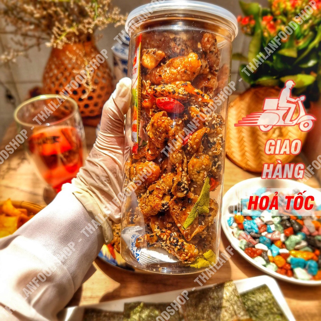 Da Gà Sấy Giòn Sốt Chanh Dây Túi 1KG