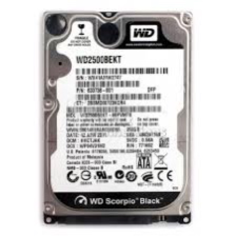 Ổ cứng laptop 250GB WD, Seagate, Toshiba, HGST