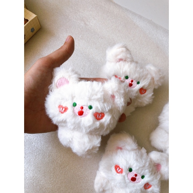 Gấu bông cài áo -cài balo-loại thêu to